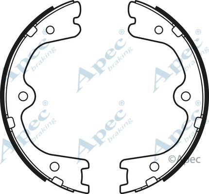 APEC BRAKING Piduriklotside komplekt,seisupidur SHU750